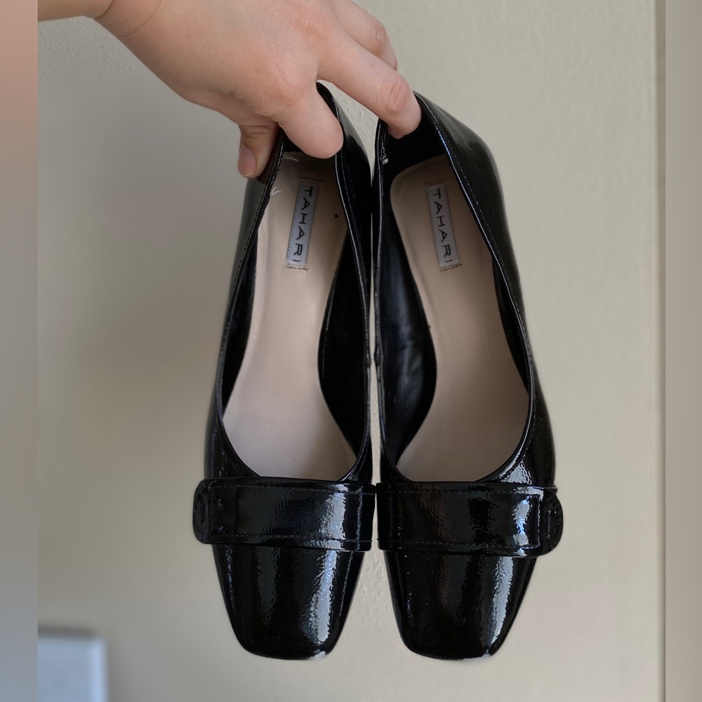 Tahari business casual black high heels